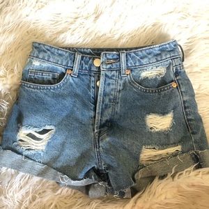 h&m US 0 denim shorts